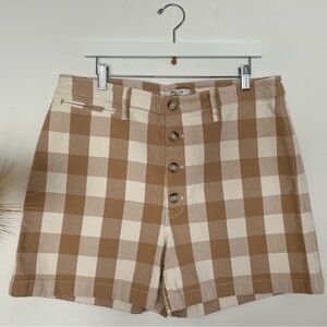 Madewell Emmett Shorts in Gingham: Button-Front Edition